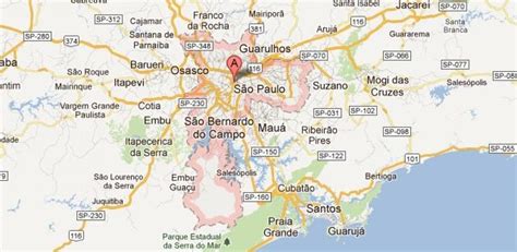 sao paulo brazil map google